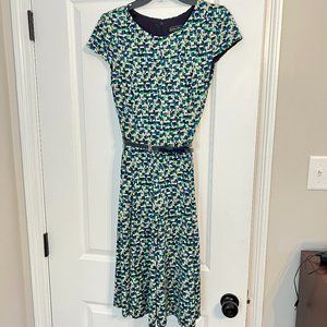 Jessica Howard Women's Cap-Sleeve Fit-and-Flare Dress